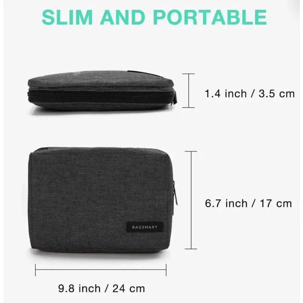 BagSmart Pomona Electronic Organizer in Blue-NWT